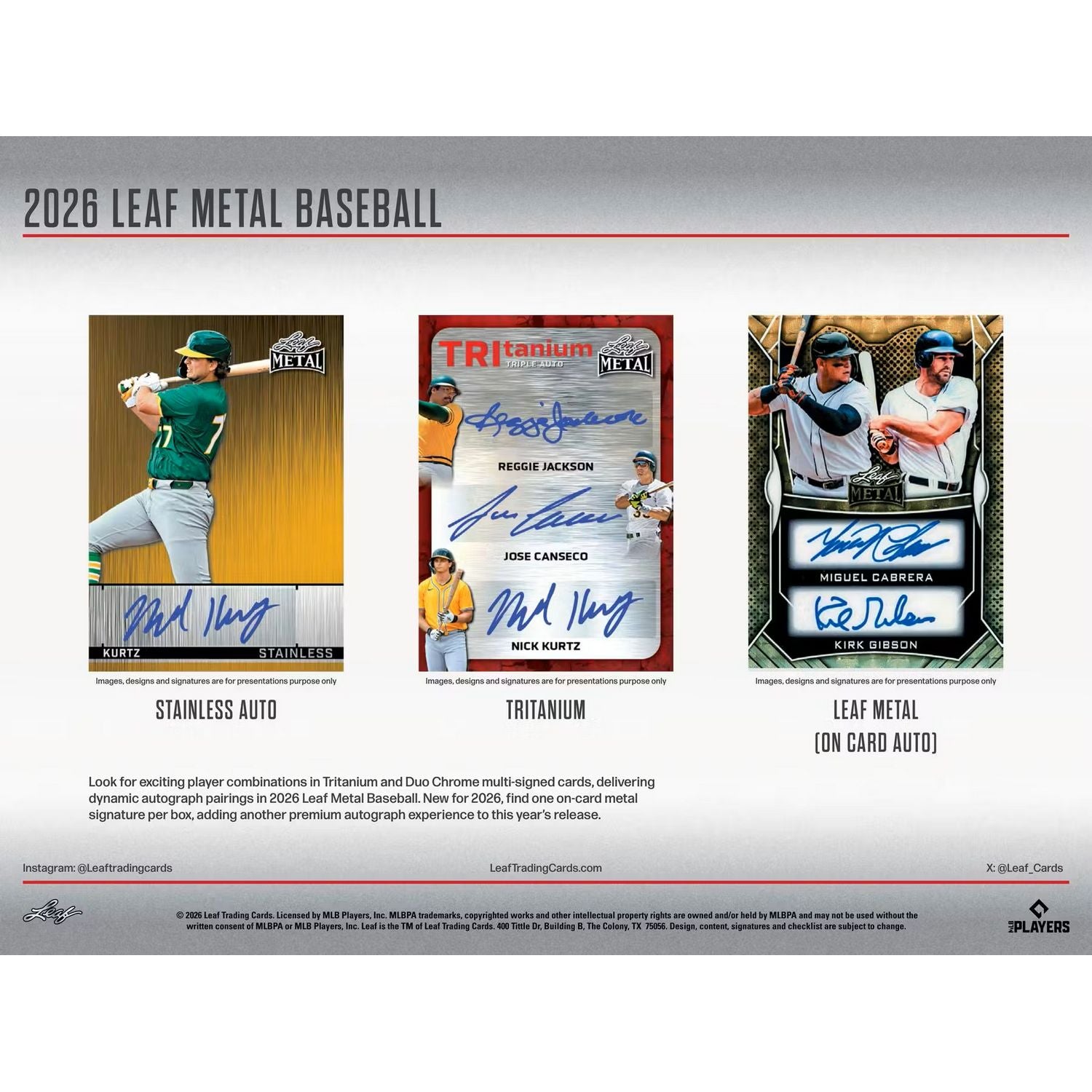 2026 Leaf Metal Baseball Jumbo Box